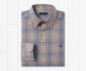 Men's Tupelo Windowpane Dress Shirt - Soco Silo